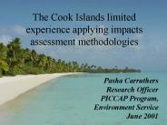 The Cook Islands limited experience applying impacts assessment methodologies