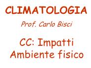 CC: Impatti Ambiente fisico