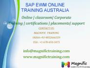 SAP EWM ONLINE TRAINING AUSTRALIA