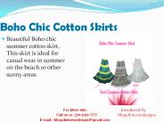 Boho Chic Summer Cotton Skirt