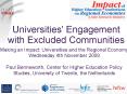 Universities' Engagement with Excluded Communities PowerPoint PPT Presentation