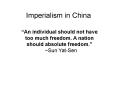 Imperialism in China PowerPoint PPT Presentation