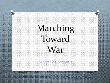 Marching Toward War