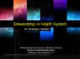 Stewardship in Health System PowerPoint PPT Presentation