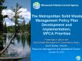 The Metropolitan Solid Waste Management Policy Plan Development and Implementation; MPCA Priorities PowerPoint PPT Presentation