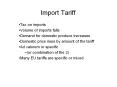 Import Tariff PowerPoint PPT Presentation