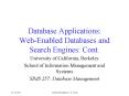 Database Applications: Web-Enabled Databases and Search Engines: Cont. PowerPoint PPT Presentation