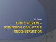 Unit 2 Review  PowerPoint PPT Presentation