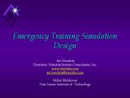 Emergency Training Simulation Design