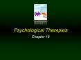Psychological Therapies PowerPoint PPT Presentation