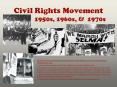 Civil Rights Movement 1950s, 1960s, PowerPoint PPT Presentation
