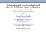 Relevancia, papel, progreso y desaf