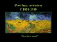 Post-Impressionism PowerPoint PPT Presentation