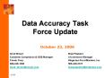Data Accuracy Task Force Update PowerPoint PPT Presentation