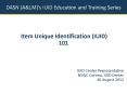 IUID 101-2 PowerPoint PPT Presentation