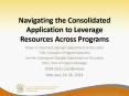 Navigating the Consolidated Application to Leverage Resources Across Programs PowerPoint PPT Presentation
