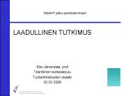 SoberIT jatko-opintoseminaari
