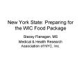 New York State: Preparing for the WIC Food Package PowerPoint PPT Presentation