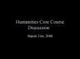 Humanities Core Course Discussion PowerPoint PPT Presentation