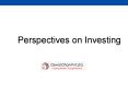 Perspectives on Investing PowerPoint PPT Presentation