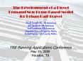 The Development of a Direct Demand Non-Home Based Model for Urban Rail Travel PowerPoint PPT Presentation