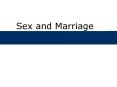 Sex and Marriage PowerPoint PPT Presentation