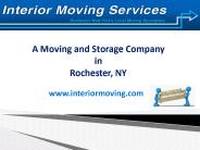Movers in Rochester NY - Interior Moving Services