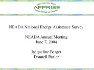 NEADA National Energy Assistance Survey