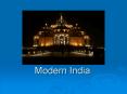 Modern India PowerPoint PPT Presentation