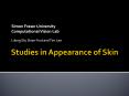 Studies in Appearance of Skin PowerPoint PPT Presentation