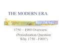 THE MODERN ERA PowerPoint PPT Presentation