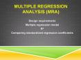 Multiple Regression Analysis (MRA) PowerPoint PPT Presentation