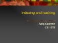 indexing and hashing PowerPoint PPT Presentation
