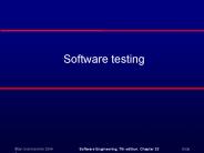 Software testing