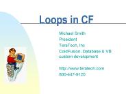 Loops in CF