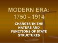 MODERN ERA: 1750 - 1914 PowerPoint PPT Presentation