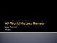 AP World History Review PowerPoint PPT Presentation