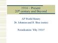 1914  PowerPoint PPT Presentation