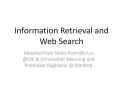 Information Retrieval and Web Search PowerPoint PPT Presentation