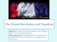 The French Revolution and Napoleon PowerPoint PPT Presentation