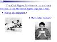 The Civil Rights Movement 1954  PowerPoint PPT Presentation