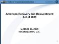 American Recovery and Reinvestment Act of 2009  MARCH 13, 2009 WASHINGTON, D.C. PowerPoint PPT Presentation