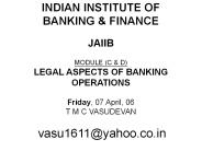 INDIAN INSTITUTE OF BANKING