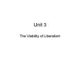 The Viability of Liberalism PowerPoint PPT Presentation