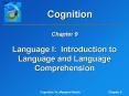 Language I: Introduction to Language and Language Comprehension PowerPoint PPT Presentation
