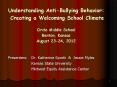 Understanding Anti-Bullying Behavior: PowerPoint PPT Presentation