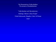 The Resurrection of Individualism The miracle