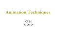 Animation Techniques PowerPoint PPT Presentation