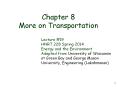 Chapter 8 More on Transportation PowerPoint PPT Presentation