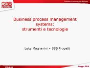 Business process management systems: strumenti e tecnologie